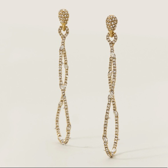 Alexis Bittar Jewelry - Alexis Bittar Lightweight Thorny Lace Pavé Crystal Twisted Sculptural Earring